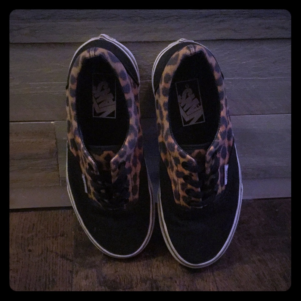 Vans- Leopard Print/Black
